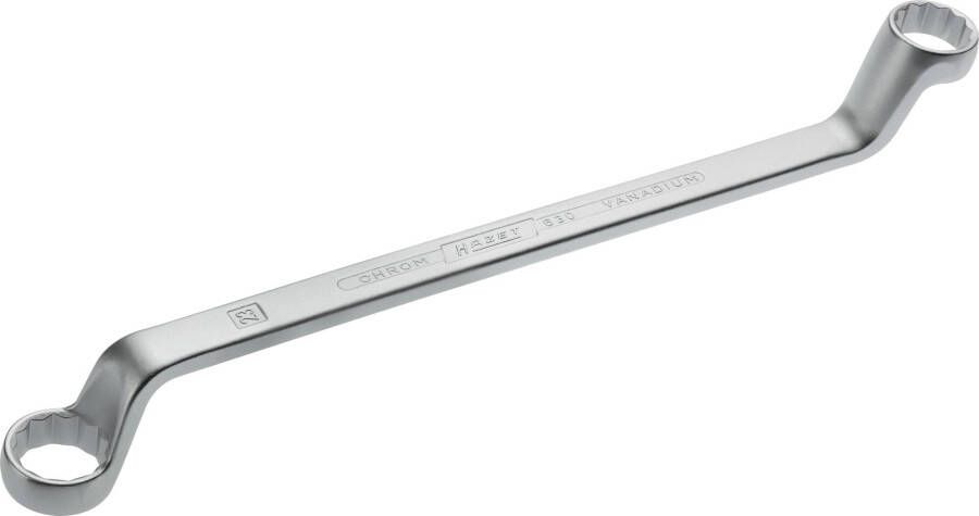 Hazet Dubbele ringsleutel 630-21X23 · Buitentwaalfkant tractieprofiel · SW 21 x 23 mm