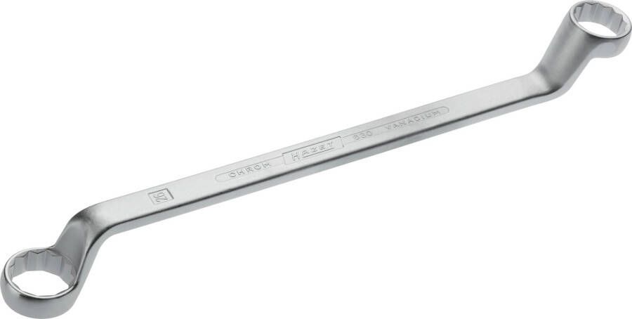 Hazet Dubbele ringsleutel 630-24X26 · Buitentwaalfkant tractieprofiel · SW 24 x 26 mm