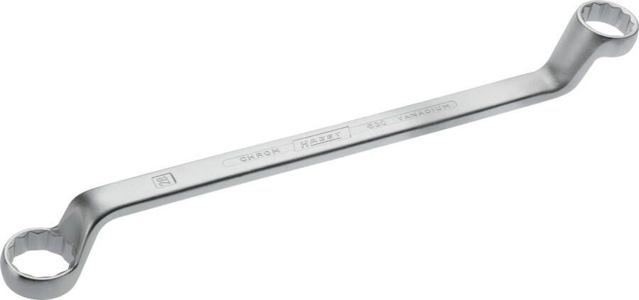 Hazet Dubbele ringsleutel 630-25X28 · Buitentwaalfkant tractieprofiel · SW 25 x 28 mm