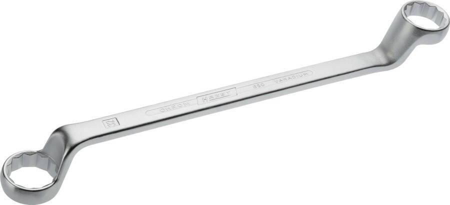 Hazet Dubbele ringsleutel 630-30X32 · Buitentwaalfkant tractieprofiel · SW 30 x 32 mm
