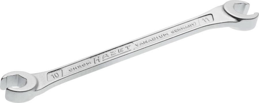 Hazet Dubbele ringsleutel · open 612-10X11 · Buiten-zeskant-profiel · SW 10 x 11 mm