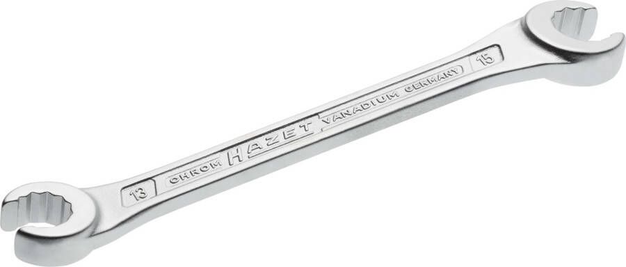 Hazet Dubbele ringsleutel · open 612-13X15 · Buitentwaalfkant profiel · SW 13 x 15 mm
