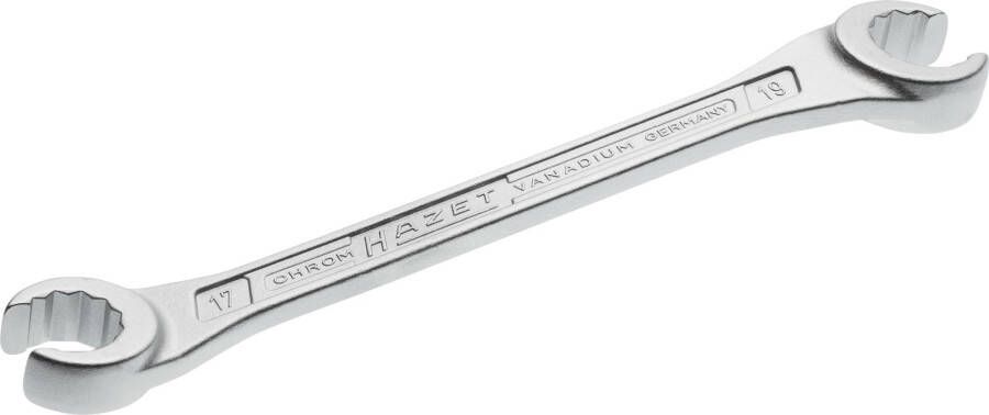 Hazet Dubbele ringsleutel · open 612-17X19 · Buitentwaalfkant profiel · SW 17 x 19 mm