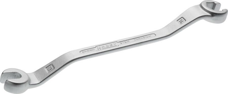 Hazet Dubbele ringsleutel · open 612N-12X14 · Buiten-zeskant-profiel · SW 12 x 14 mm