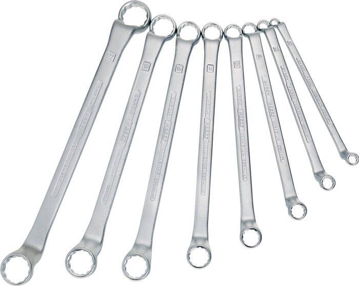 Hazet Dubbele ringsleutelset | 630 12 | 12 stuks | 6 32 mm | geknikt