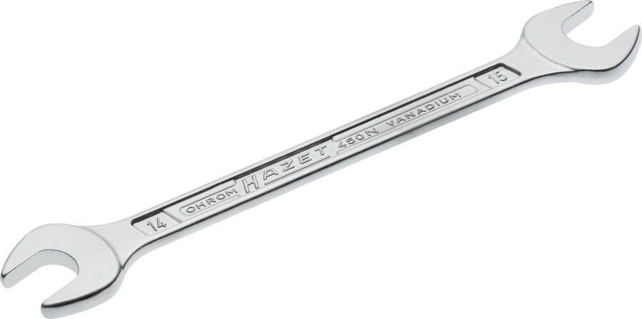 Hazet Dubbele steeksleutel 450N-14X15 · Buiten-zeskant-profiel · SW 14 x 15 mm