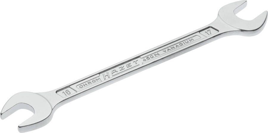 Hazet Dubbele steeksleutel 450N-16X17 · Buiten-zeskant-profiel · SW 16 x 17 mm