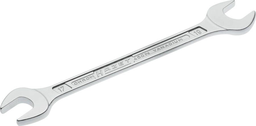 Hazet Dubbele steeksleutel 450N-17X19 · Buiten-zeskant-profiel · SW 17 x 19 mm