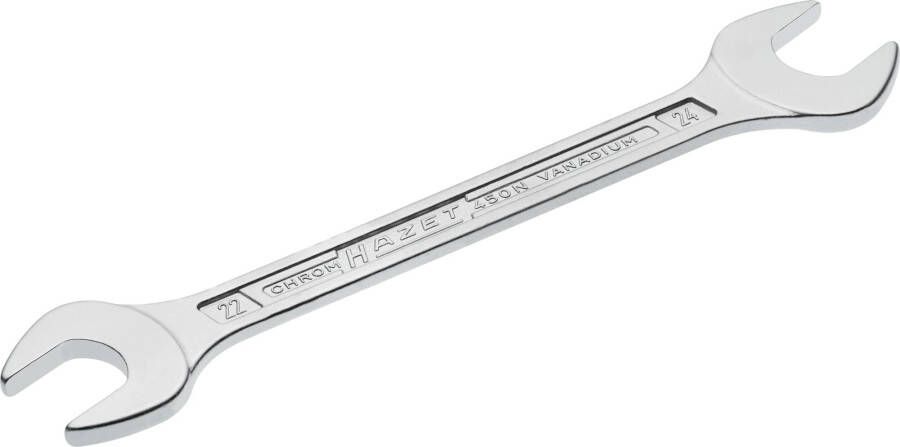 Hazet Dubbele steeksleutel 450N-22X24 · Buiten-zeskant-profiel · SW 22 x 24 mm