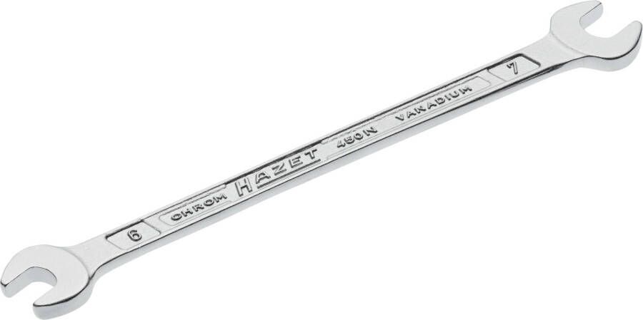 Hazet Dubbele steeksleutel 450N-6X7 · Buiten-zeskant-profiel · SW 6 x 7 mm