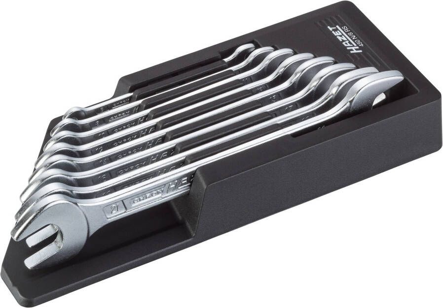 Hazet Dubbele steeksleutelset 450N 8RS Buiten-zeskant-profiel 8-delig 6 x 7 21 x 22