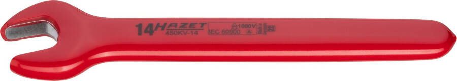 Hazet Enkele steeksleutel · geïsoleerd 450KV-14 · Buiten-zeskant-profiel · SW 14 mm