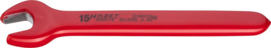 Hazet Enkele steeksleutel · geïsoleerd 450KV-15 · Buiten-zeskant-profiel · SW 15 mm