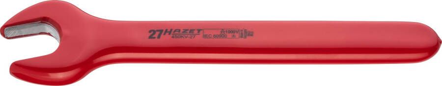 Hazet Enkele steeksleutel · geïsoleerd 450KV-27 · Buiten-zeskant-profiel · SW 27 mm