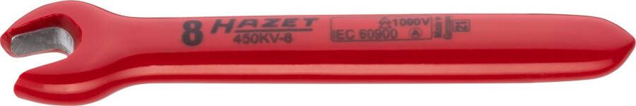 Hazet Enkele steeksleutel · geïsoleerd 450KV-8 · Buiten-zeskant-profiel · SW 8 mm