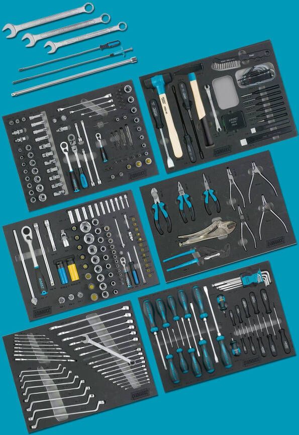 Hazet Gereedschapassortiment in zachtschuiminleg 0-2900-163 264-BMW · 264-delig