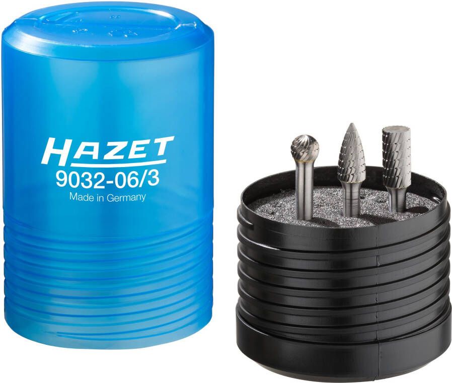 Hazet Hardmetalen freespenset · 6 mm 9032-06 3 · 3-delig