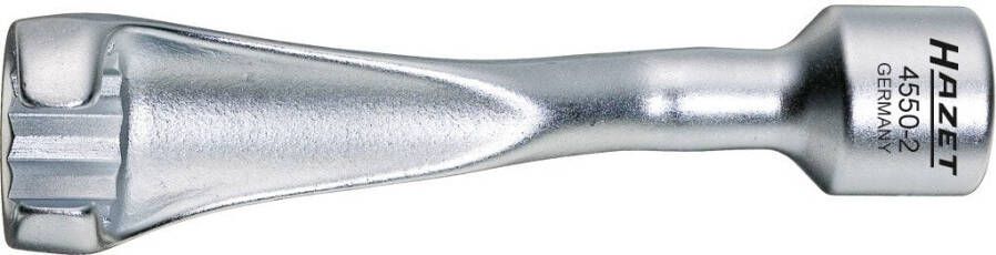 Hazet Injectieleidingsleutel 4550-2 · 1 2 inch (12 5 mm) vierkant hol · Buitentwaalfkant profiel · SW 19 mm