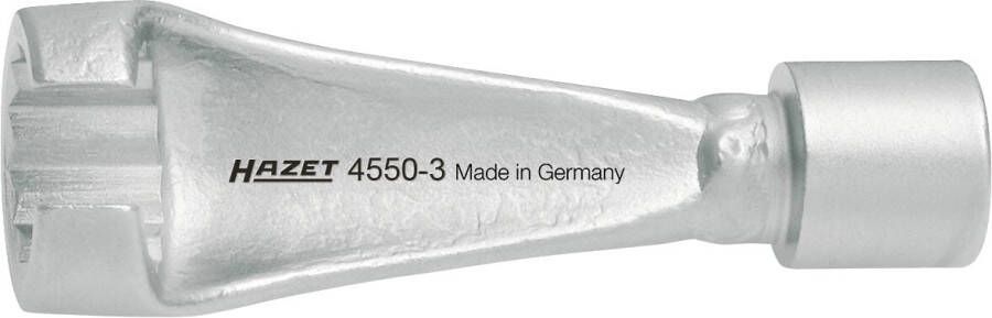 Hazet Injectieleidingsleutel 4550-3 · 3 8 inch (10 mm) vierkant hol · Buitentwaalfkant profiel · SW 17 mm