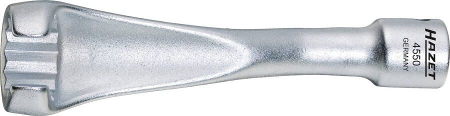 Hazet Injectieleidingsleutel 4550 · 3 8 inch (10 mm) vierkant hol · Buitentwaalfkant profiel · SW 17 mm