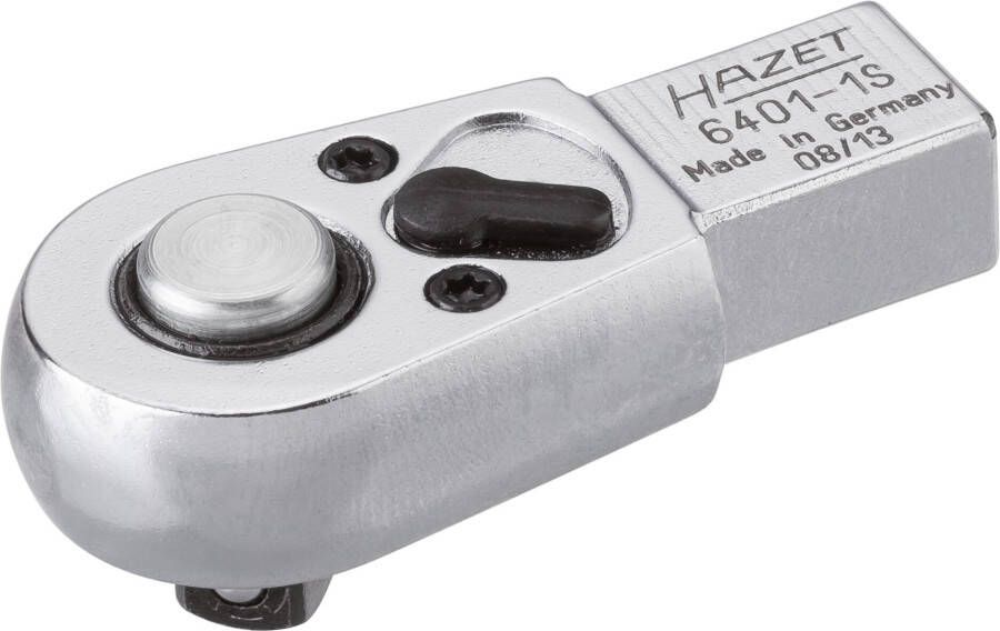 Hazet Insteek-omschakelratel 6401-1S · 9 x 12 mm insteekvierkant massief · 1 4 inch (6 3 mm) vierkant massief · Lengte: 46 5 mm