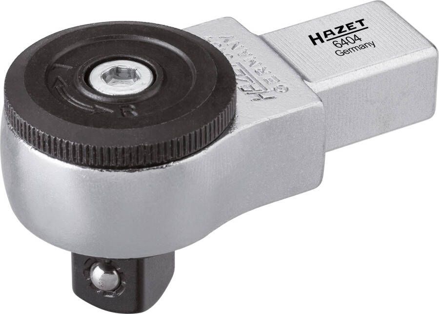 Hazet Insteek-omschakelratel 6404 · 14 x 18 mm insteekvierkant massief · 1 2 inch (12 5 mm) vierkant massief · Lengte: 70 5 mm