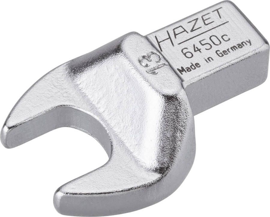 Hazet Insteek-steeksleutel 6450C-13 · 9 x 12 mm insteekvierkant massief · Buiten-zeskant-profiel · SW 13 mm