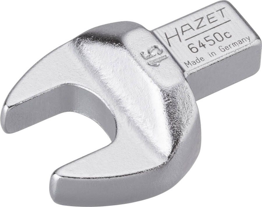 Hazet Insteek-steeksleutel 6450C-15 · 9 x 12 mm insteekvierkant massief · Buiten-zeskant-profiel · SW 15 mm