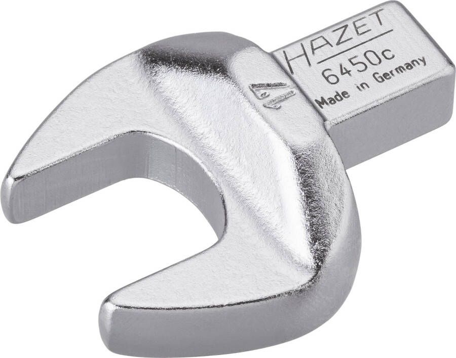 Hazet Insteek-steeksleutel 6450C-17 · 9 x 12 mm insteekvierkant massief · Buiten-zeskant-profiel · SW 17 mm