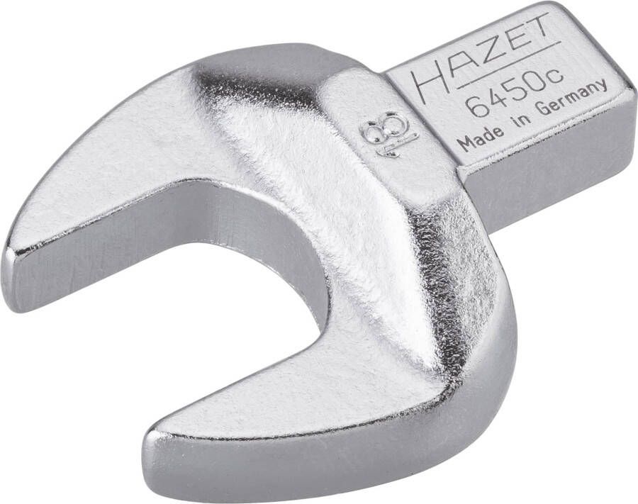 Hazet Insteek-steeksleutel 6450C-18 · 9 x 12 mm insteekvierkant massief · Buiten-zeskant-profiel · SW 18 mm