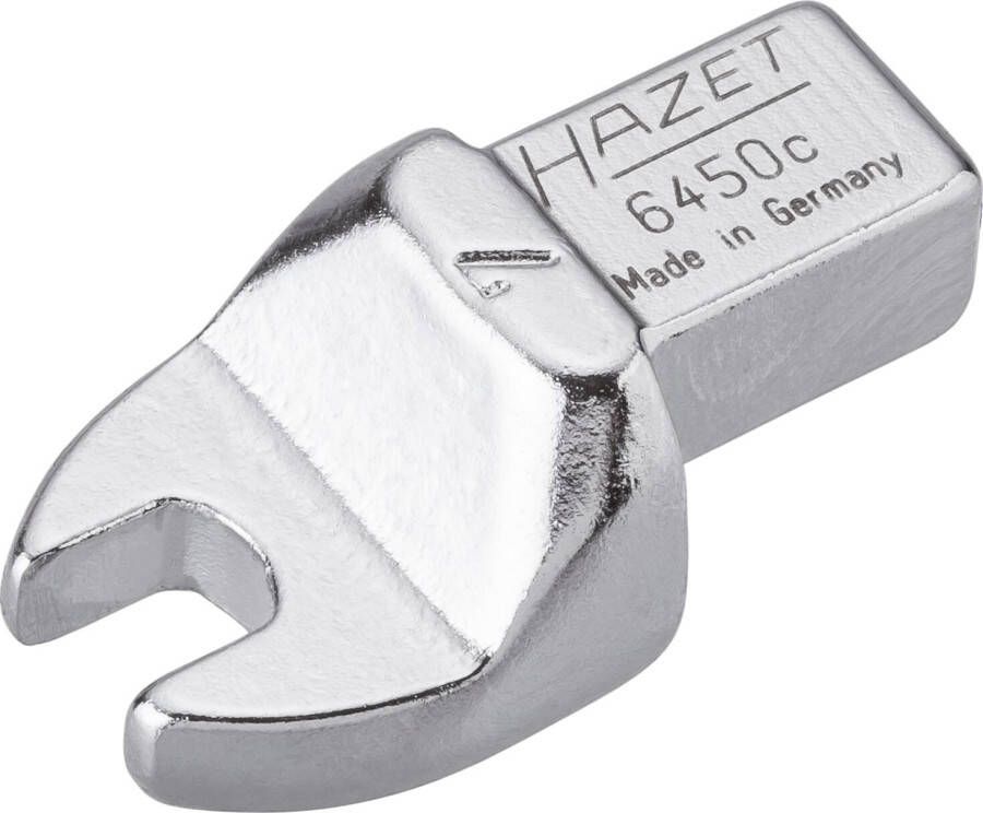 Hazet Insteek-steeksleutel 6450C-7 · 9 x 12 mm insteekvierkant massief · Buiten-zeskant-profiel · SW 7 mm