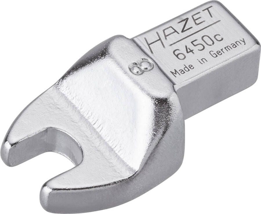 Hazet Insteek-steeksleutel 6450C-8 · 9 x 12 mm insteekvierkant massief · Buiten-zeskant-profiel · SW 8 mm