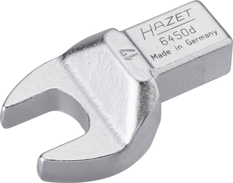 Hazet Insteek-steeksleutel 6450D-17 · 14 x 18 mm insteekvierkant massief · Buiten-zeskant-profiel · SW 17 mm