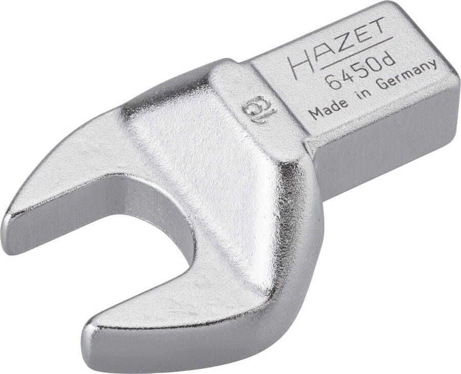 Hazet Insteek-steeksleutel 6450D-19 · 14 x 18 mm insteekvierkant massief · Buiten-zeskant-profiel · SW 19 mm