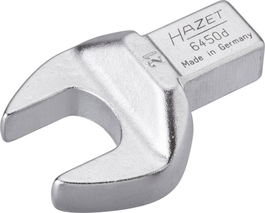 Hazet Insteek-steeksleutel 6450D-21 · 14 x 18 mm insteekvierkant massief · Buiten-zeskant-profiel · SW 21 mm