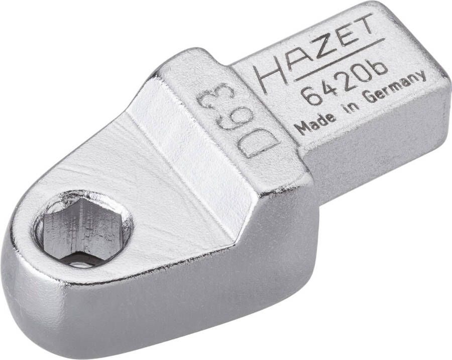 Hazet Insteekhouder voor bits 6420B · 9 x 12 mm insteekvierkant massief · 1 4 inch (6 3 mm) zeskant hol · Lengte: 40 5 mm