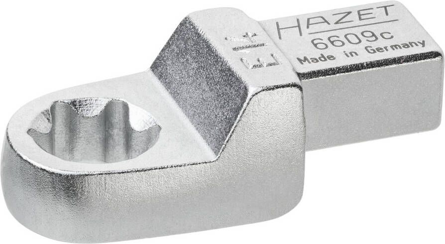 Hazet Insteekringsleutel 6609C-E14 · 9 x 12 mm insteekvierkant massief · Buiten-TORX -profiel · SW E14