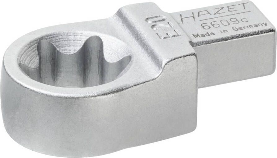 Hazet Insteekringsleutel 6609C-E20 · 9 x 12 mm insteekvierkant massief · Buiten-TORX -profiel · SW E20