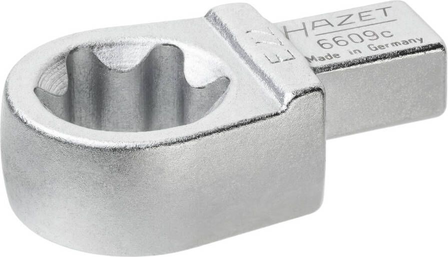 Hazet Insteekringsleutel 6609C-E22 · 9 x 12 mm insteekvierkant massief · Buiten-TORX -profiel · SW E22