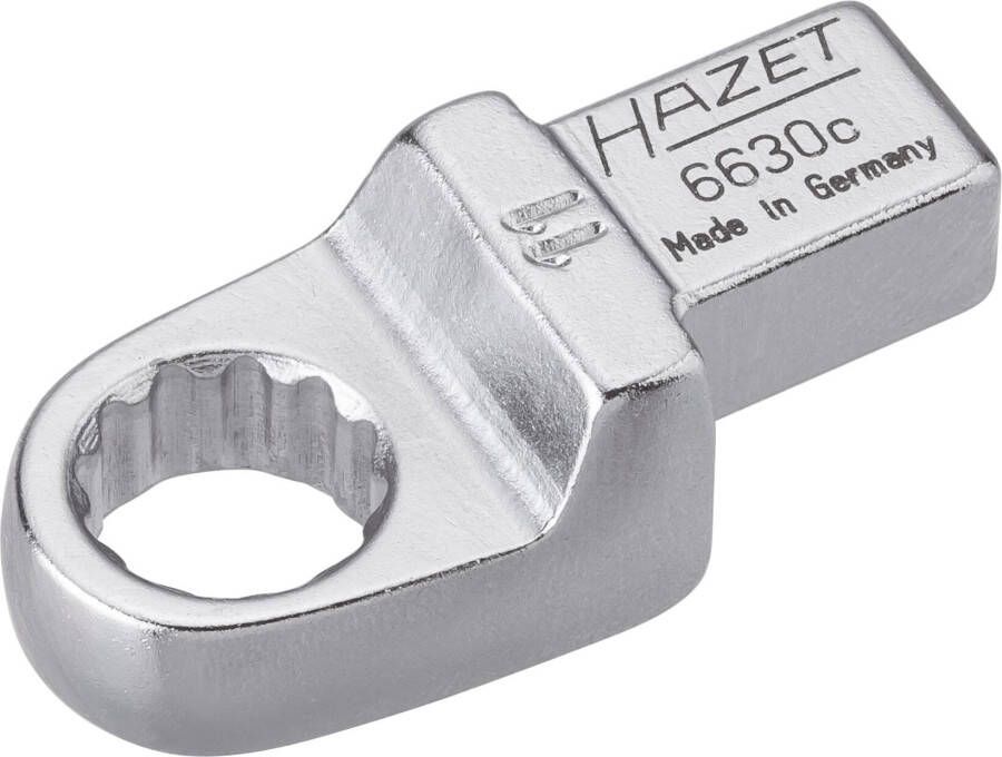 Hazet Insteekringsleutel 6630C-11 · 9 x 12 mm insteekvierkant massief · Buitentwaalfkant tractieprofiel · SW 11 mm
