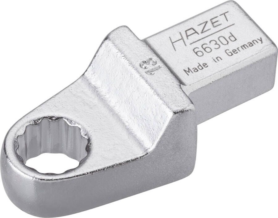 Hazet Insteekringsleutel 6630D-13 · 14 x 18 mm insteekvierkant massief · Buitentwaalfkant tractieprofiel · SW 13 mm