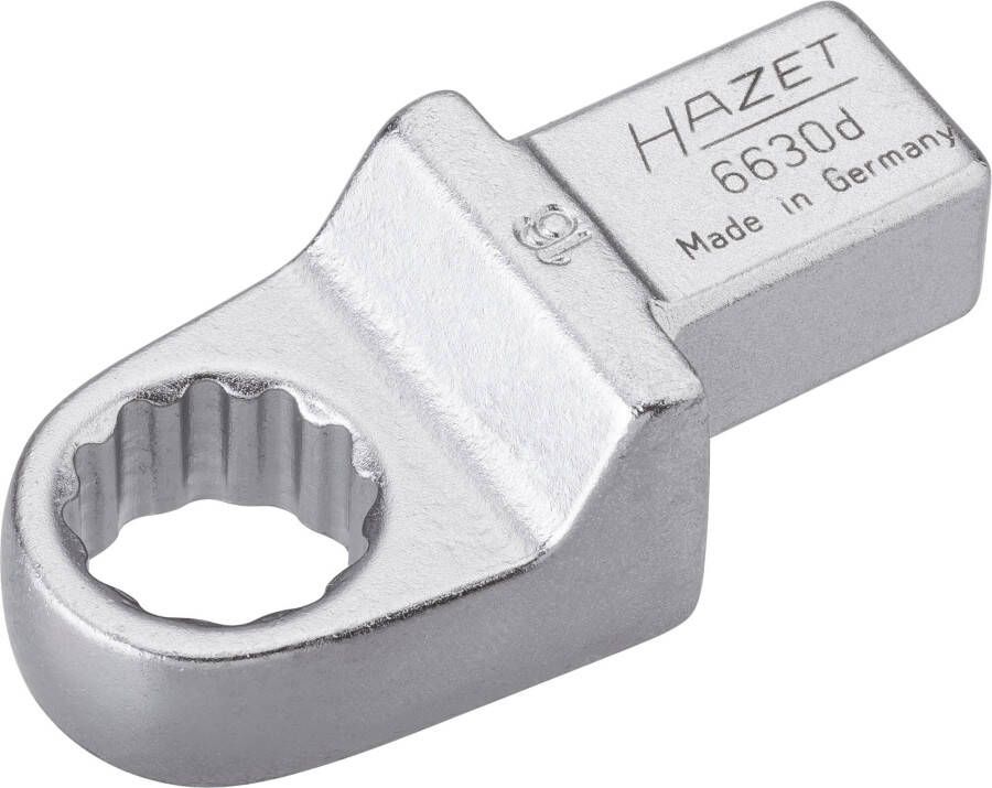 Hazet Insteekringsleutel 6630D-16 · 14 x 18 mm insteekvierkant massief · Buitentwaalfkant tractieprofiel · SW 16 mm