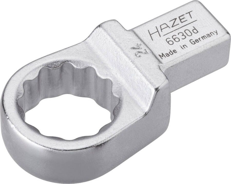 Hazet Insteekringsleutel 6630D-24 · 14 x 18 mm insteekvierkant massief · Buitentwaalfkant tractieprofiel · SW 24 mm