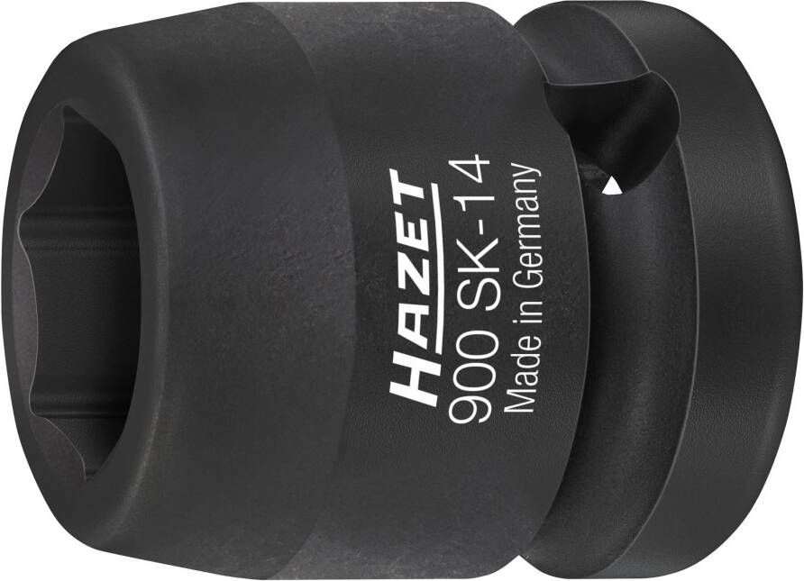 Hazet Krachtdopsleutel 900SK-14 · 1 2 inch (12 5 mm) vierkant hol · Buiten-zeskant-tractieprofiel · SW 14 mm