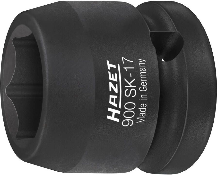 Hazet Krachtdopsleutel 900SK-17 · 1 2 inch (12 5 mm) vierkant hol · Buiten-zeskant-tractieprofiel · SW 17 mm