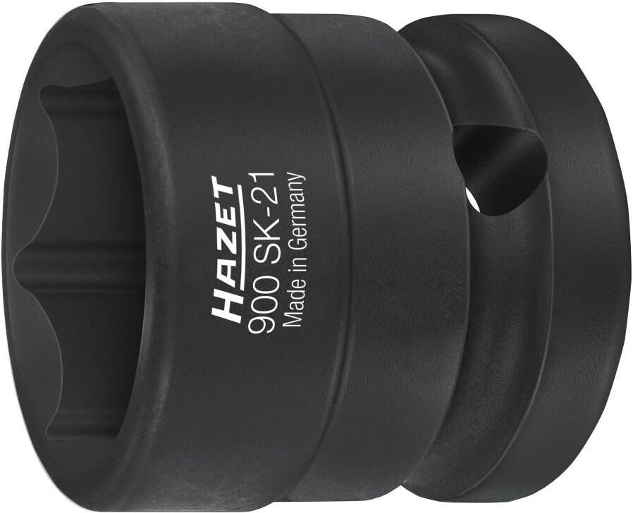 Hazet Krachtdopsleutel 900SK-21 · 1 2 inch (12 5 mm) vierkant hol · Buiten-zeskant-tractieprofiel · SW 21 mm