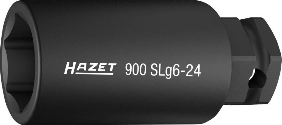 Hazet Krachtdopsleutel 900SLG6-24 · 1 2 inch (12 5 mm) vierkant hol 24 mm buitenzeskant · Buiten-zeskant-tractieprofiel · SW 24 mm