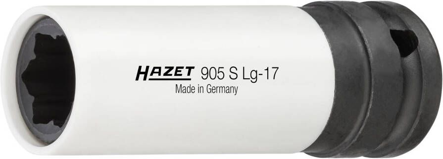 Hazet Krachtdopsleutel · hybride speciaal profiel 905SLG-17 · 1 2 inch (12 5 mm) vierkant hol · Wielbouten hybride speciaal profiel · SW 17 mm