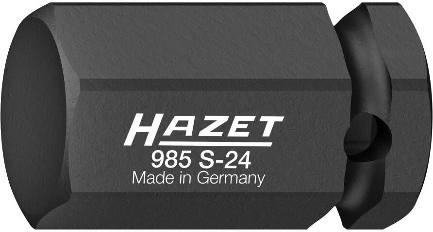 Hazet Krachtdopsleutelbit 985S-24 · 1 2 inch (12 5 mm) vierkant hol · Binnen-zeskant-profiel · SW 24 mm