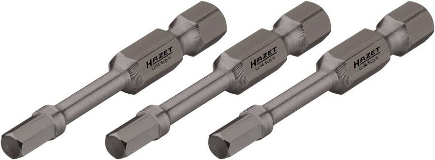Hazet Krachttorsiebits 2204SLG-6 3 · 1 4 inch (6 3 mm) zeskant massief · Binnen-zeskant-profiel · 3-delig · SW 6 mm